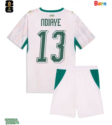 Senegal Iliman Ndiaye #13 Replika Babytøj Hjemmebanesæt Børn VM 2026 Kortærmet (+ Korte bukser)